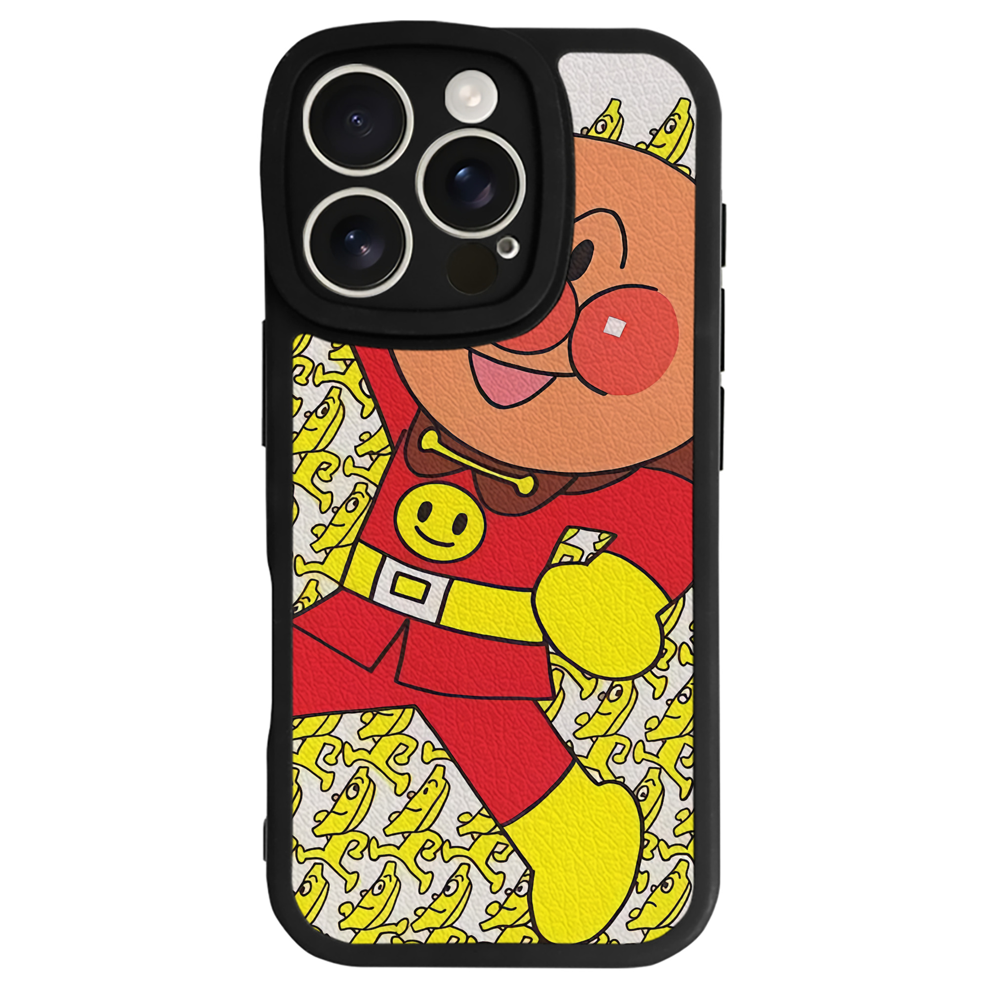 （画像用） アンパンマン Anpanman 【iPhone 16シリーズ対応】シリコンスマホケース（レザー調） 材質：シリコン
